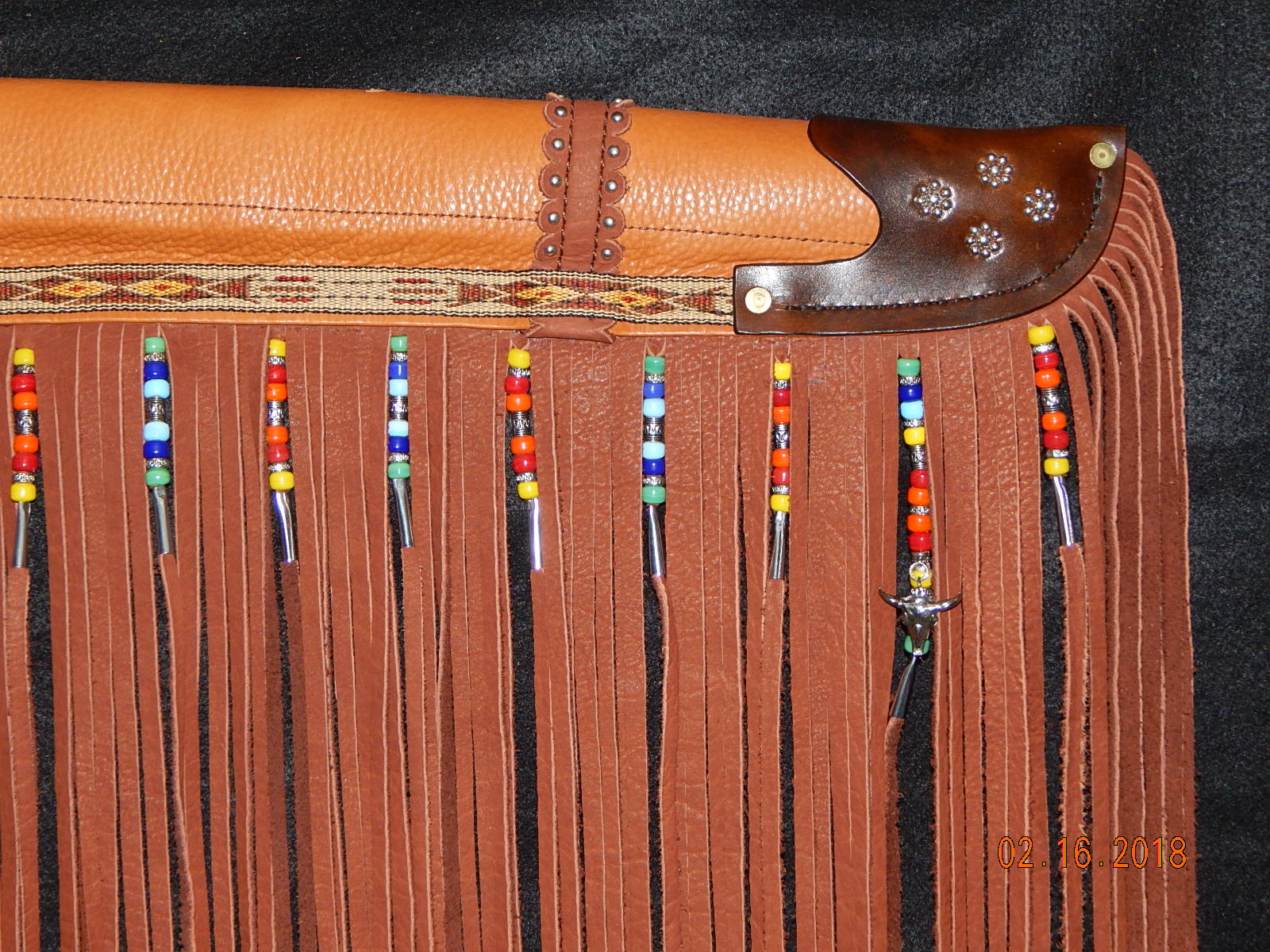 Custom-made Leather Rifle Case: Mills Design