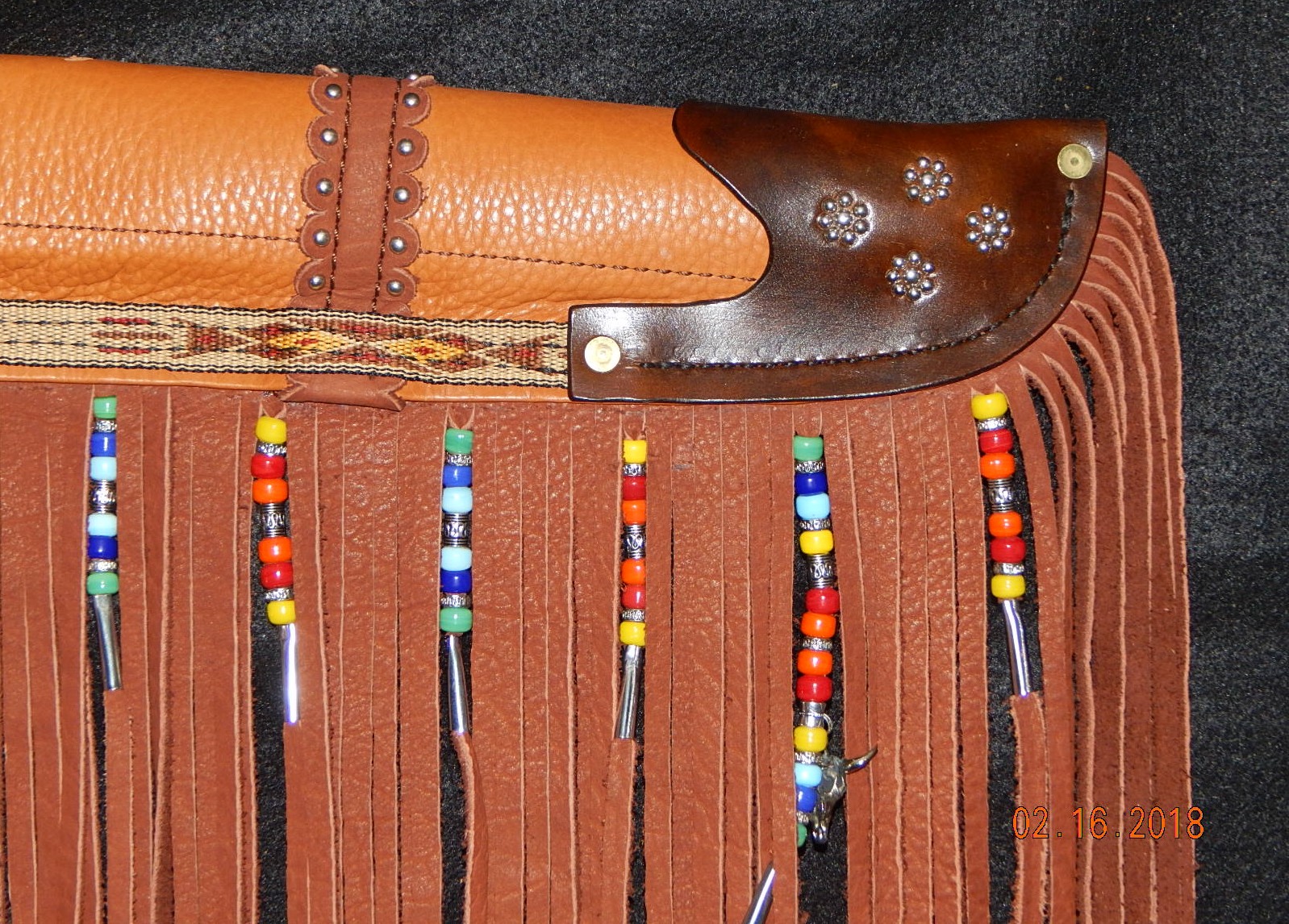 Custom-made Leather Rifle Case: Mills Design