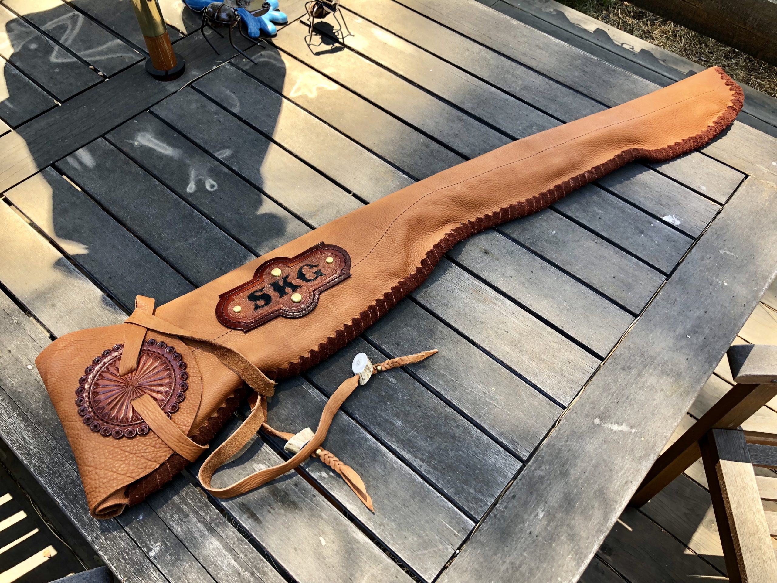 Custom-made Leather Rifle Case: Picht Design