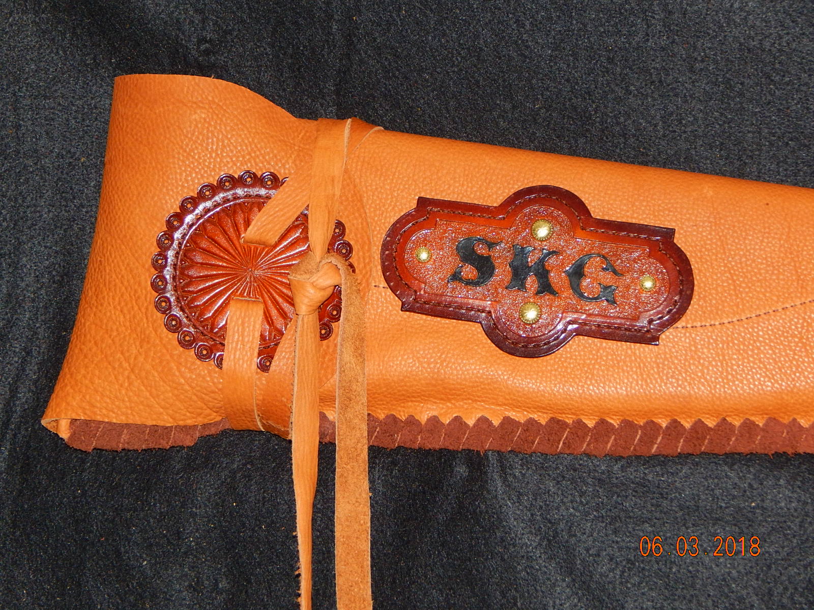 Custom-made Leather Rifle Case: Picht Design