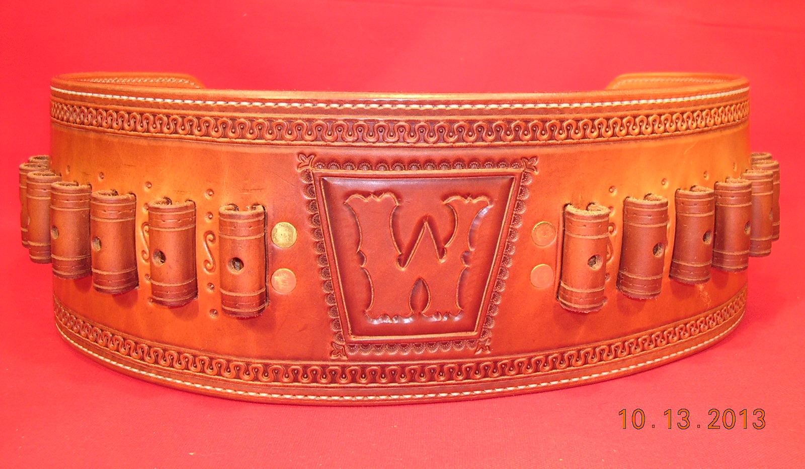 Leather Quigley Belt: White Design