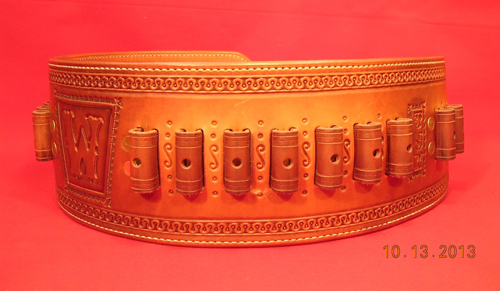 Leather Quigley Belt: White Design