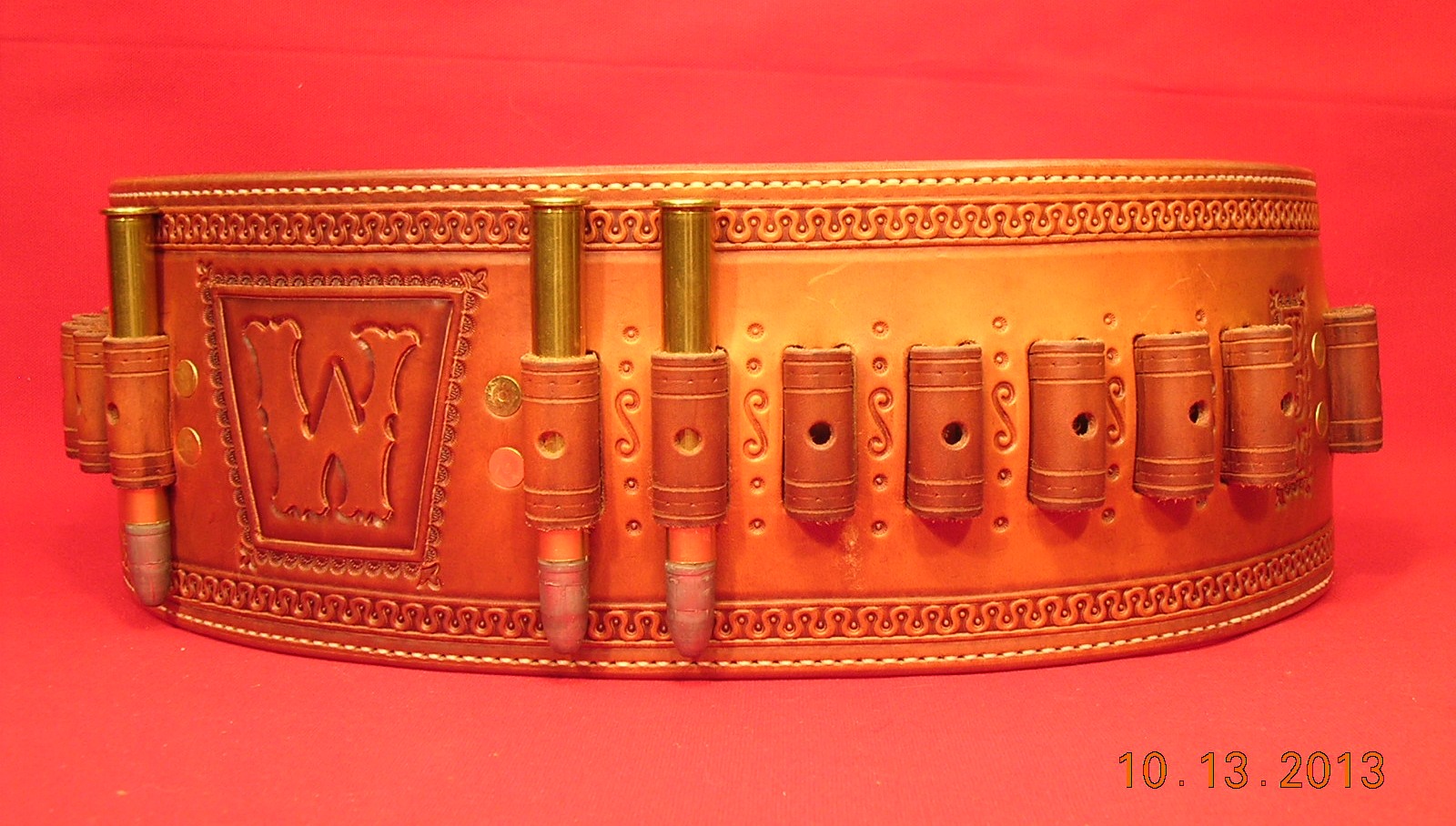 Leather Quigley Belt: White Design