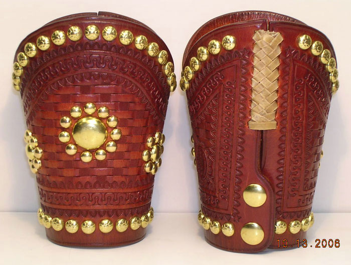 Studded Cowboy Cuffs - Circle Design