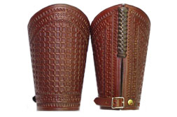 Custom-made Waffle Stamped Cowboy Cuffs