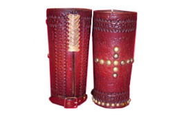 Custom-made Studded Cowboy Cuffs - Cross Design