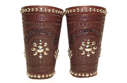 Custom-made Studded Cowboy Cuffs - Deadwood Design