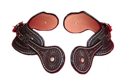 Custom-made Leather Spur Straps