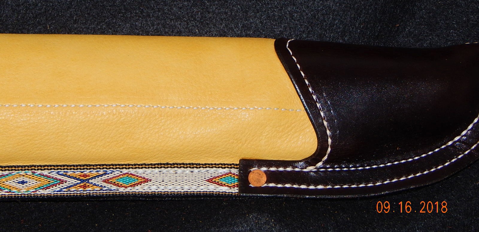 Custom-made Leather Rifle Case: Kelly Design